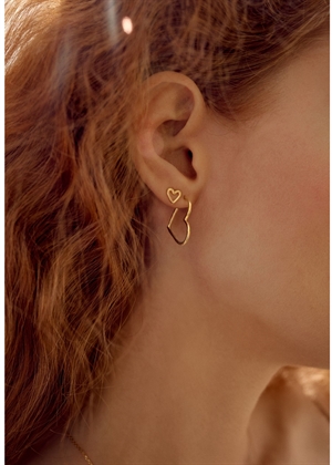 Laia midi earrings Forgyldt Maanesten 